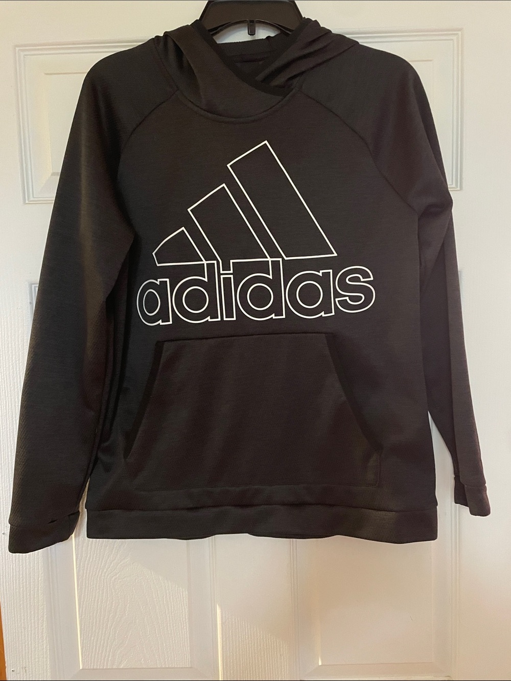 adidas Men’s Black Logo Pullover hoodie